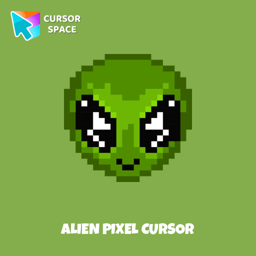 Alien Pixel cursor arrow cursor