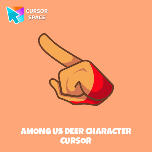 Among Us Deer Character cursor arrow cursor